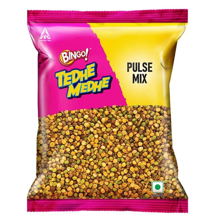 Bingo Tedhe Medhe Namkeens Pulse Mix, Rs.5 | pack of 12